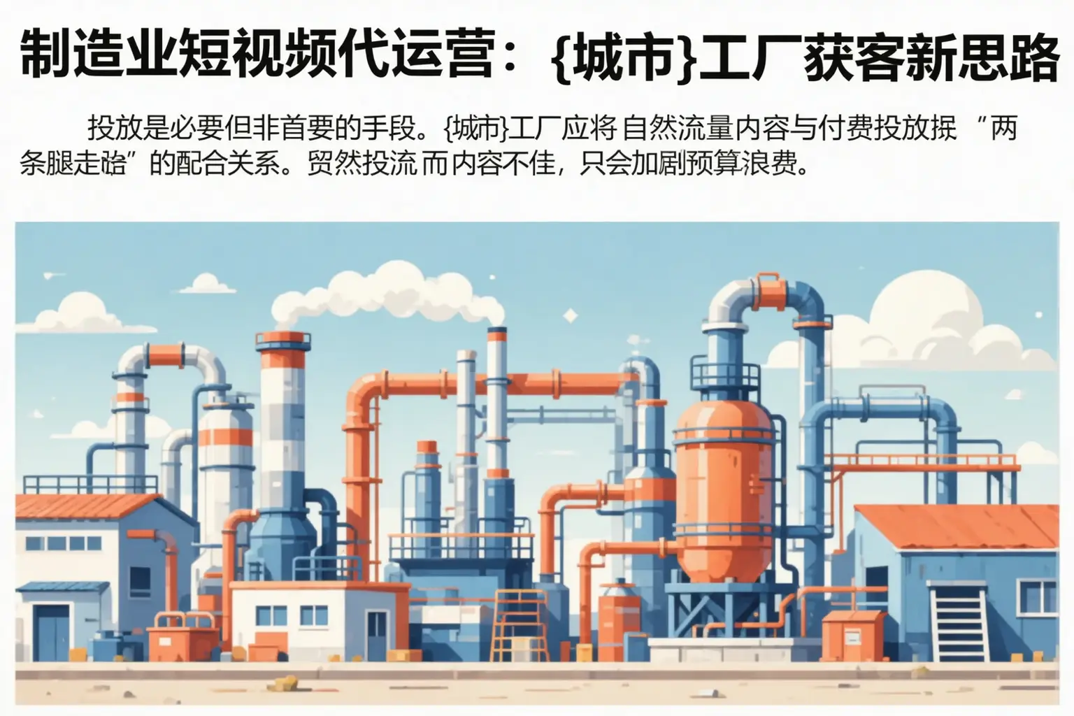 制造业短视频代运营：平利工厂获客新思路